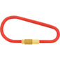 HILLMAN Metal Red/Silver Split Rings Carabiner Key Ring