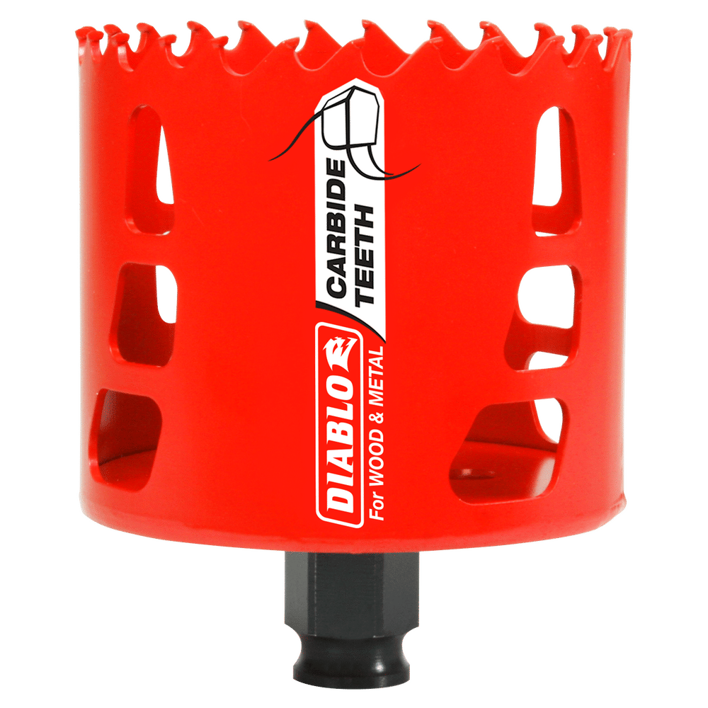 Diablo Snap-Lock Plus 3 in. Carbide Tipped 2-3/8 in. L X 3/8 in. D Hole Saw