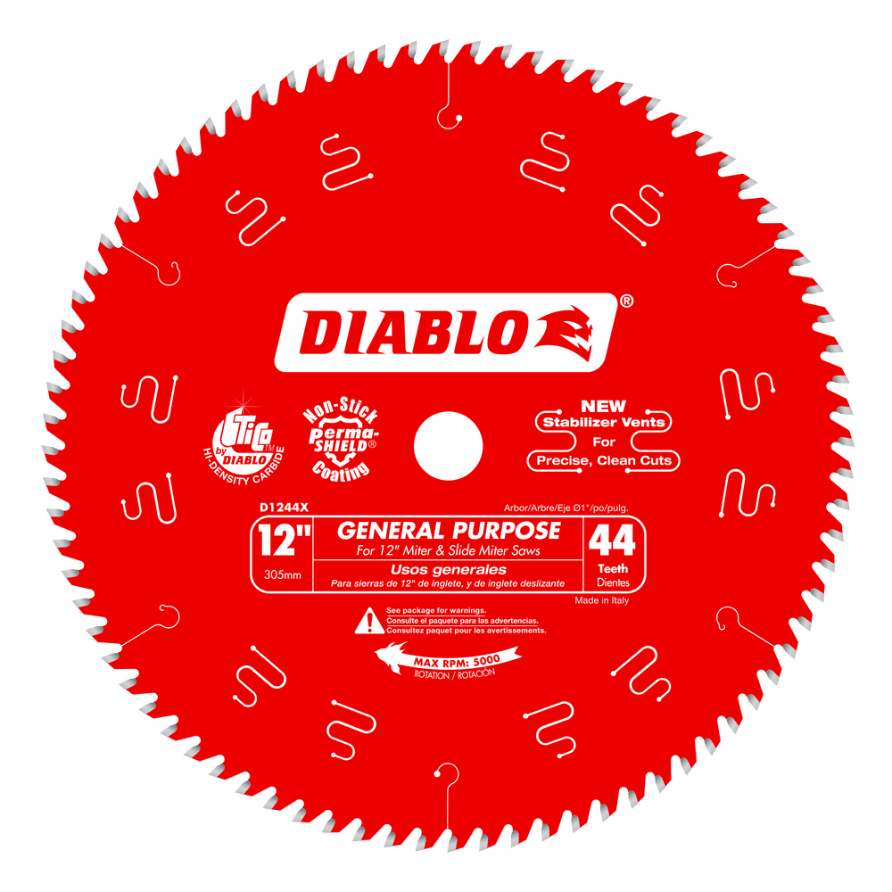 Diablo 12 in. D X 1 in. TiCo Hi-Density Carbide Circular Saw Blade 44 teeth 1 pk