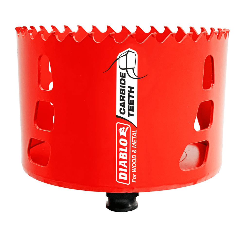 Diablo Snap-Lock Plus 4 in. Carbide Tipped 2-3/8 in. L X 3/8 in. D Hole Saw