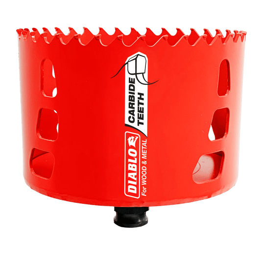 Diablo Snap-Lock Plus 4 in. Carbide Tipped 2-3/8 in. L X 3/8 in. D Hole Saw