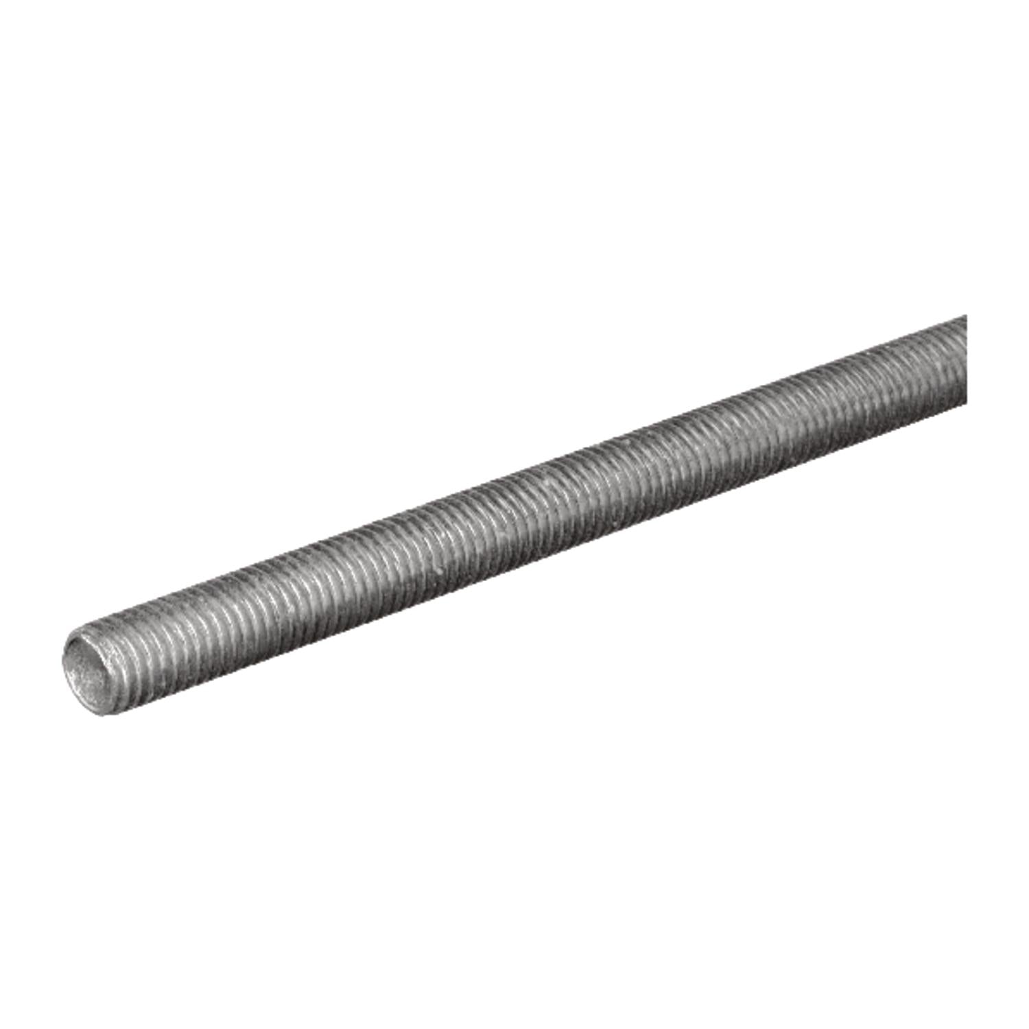 SteelWorks 1/4 in. D X 36 in. L Low Carbon Steel Threaded Rod