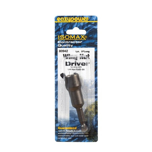 Eazypower Isomax 1/4 in. Steel SAE Wing Nut Driver 1 pk