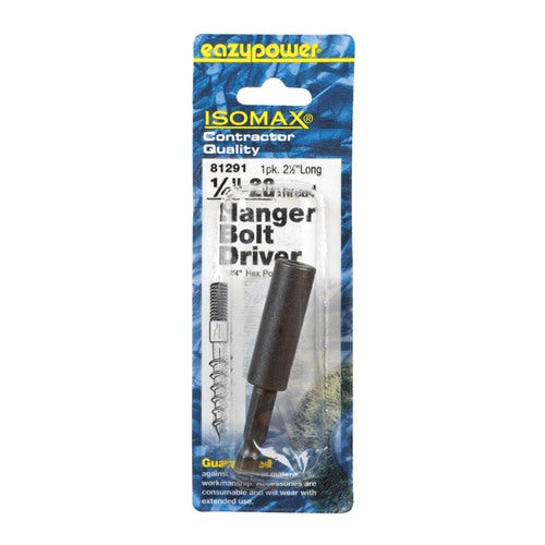 Eazypower Isomax Hex 1/4 in.-20 X 2-1/2 in. L Screwdriver Bit Adapter Steel 1 pc