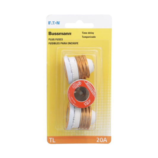 Bussmann 20 amps Time Delay Plug Fuse 3 pk
