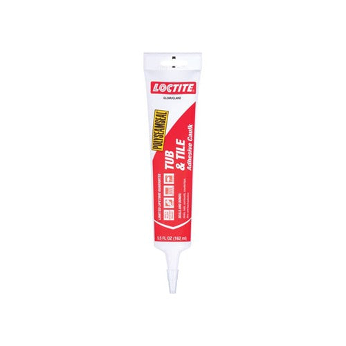 Loctite Polyseamseal Clear Acrylic Latex Tub and Tile Adhesive Caulk 5.5 oz