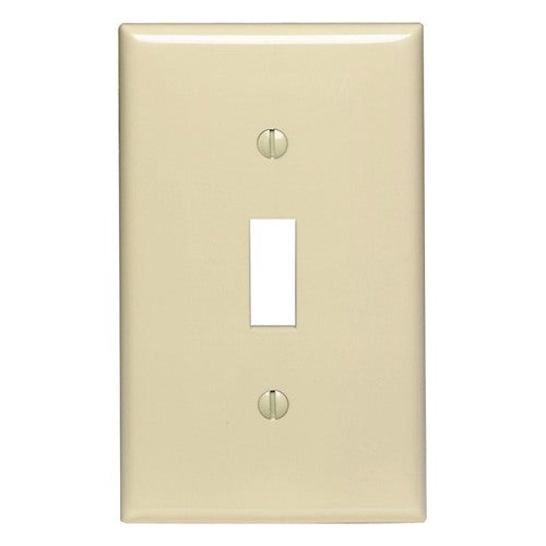 Leviton Ivory 1 gang Nylon Toggle Wall Plate 1 pk