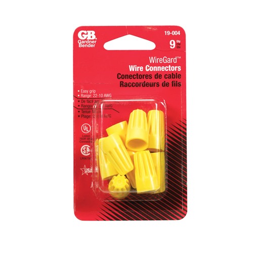 Gardner Bender WingGard 18-10 Ga. Copper Wire Wire Connector Yellow 9 pk