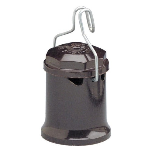 Leviton Plastic Medium Base Keyless Outdoor Socket 1 pk