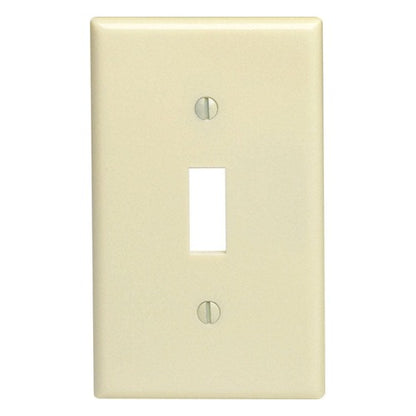 Leviton Ivory 1 gang Thermoset Plastic Toggle Wall Plate 1 pk
