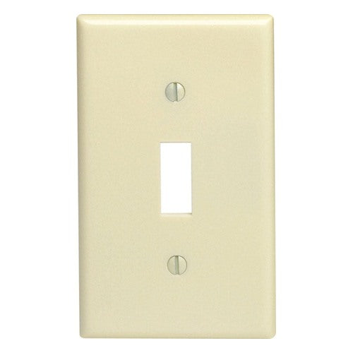 Leviton Ivory 1 gang Thermoset Plastic Toggle Wall Plate 1 pk