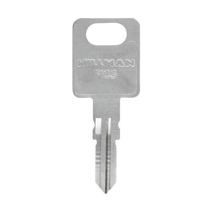 Hillman Traditional Key Automotive Key Blank Double For FIC3 Silver