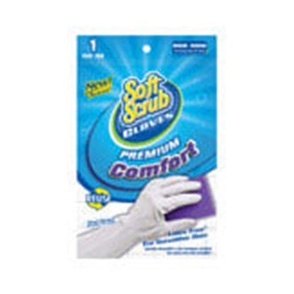 Soft Scrub Vinyl Cleaning Gloves M White 1 pair