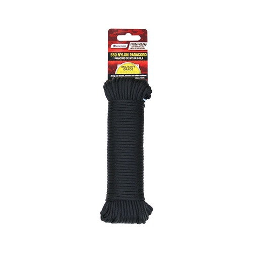 SecureLine 5/32 in. D X 100 ft. L Black Braided Nylon Paracord