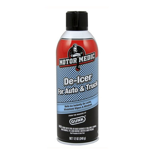 Motor Medic Gunk Windshield De-Icer Aerosol 12 oz