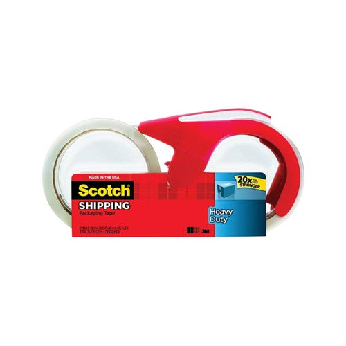 3M Scotch 1.88 in. W X 38.2 yd L Heavy-Duty Packaging Tape with Dispenser 2 pk
