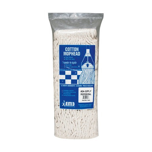 Elite Mops and Brooms #24 Cut End Cotton Mop Refill 1 pk
