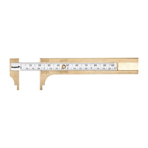 Empire 4-7/8 in. L X 11/16 in. W Pocket Caliper 4 in. White 1 pc
