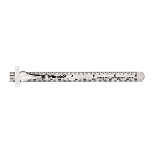 Empire 6-1/8 in. L X 1/2 in. W Stainless Steel Precision Pocket Rule SAE