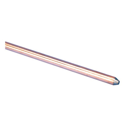 Erico 3/8 in. Copper-Bonded Steel Ground Rod 1 pk