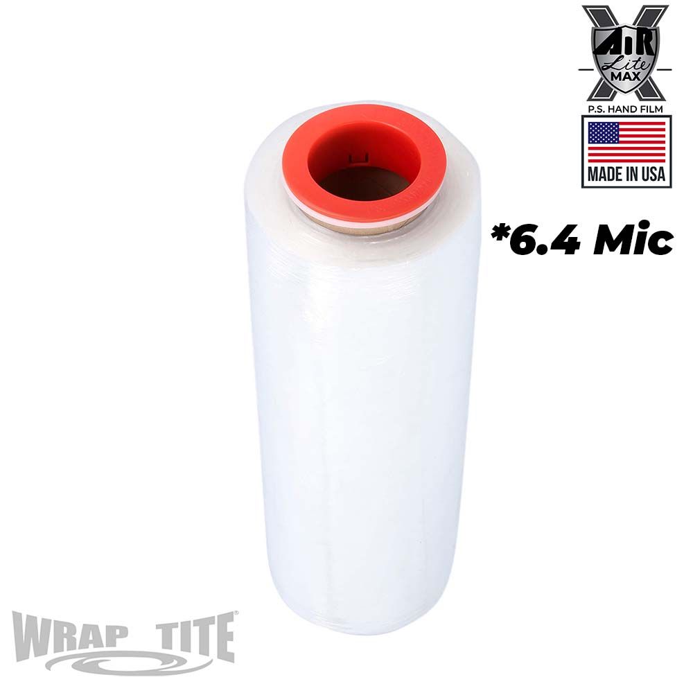 15" Oscillated x 1,968 Pre-Stretch, 224 rls/plt; 6.4 mic with folded edges