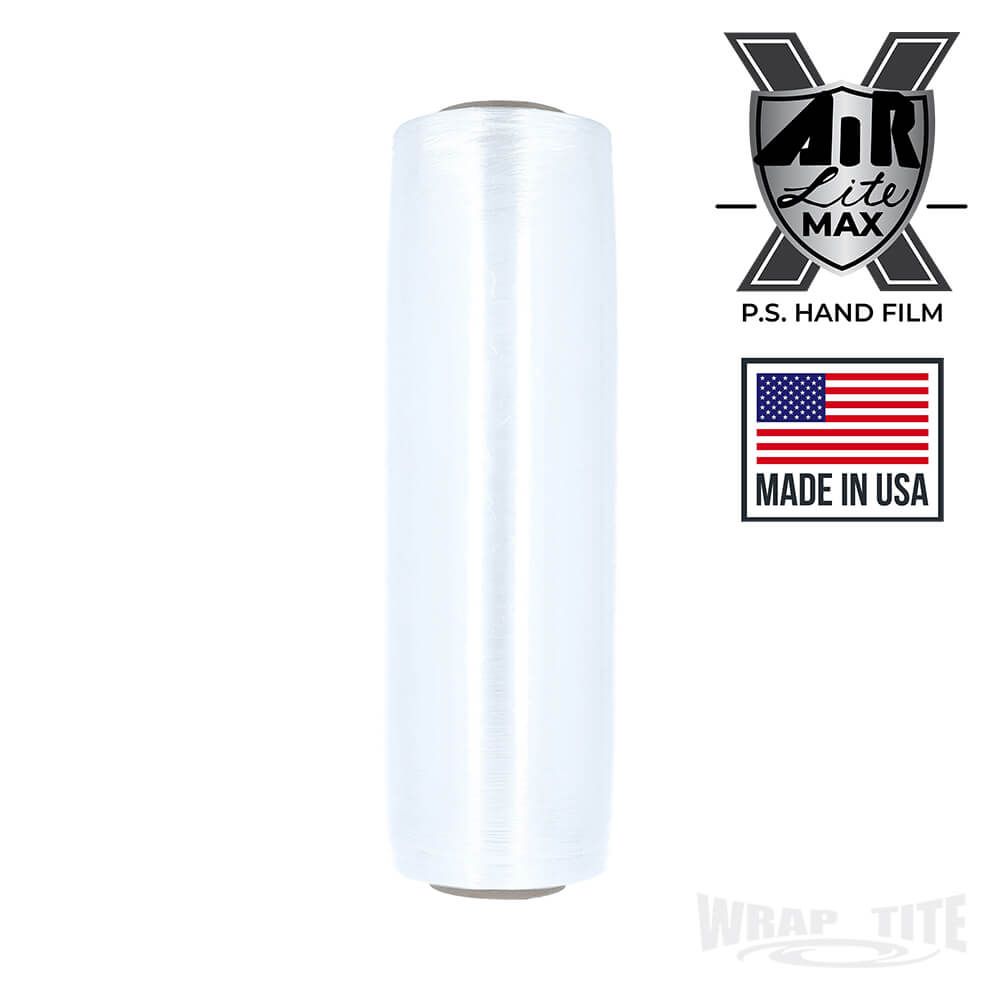 17" Oscillated x 1,476, Pre-Stretch, 4 rls/cs; 8.5 mic with folded edges
