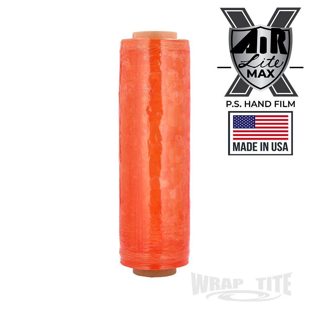 17" x 2,000, Orange Pre-Stretch, 4 rls/cs; 8.5 mic