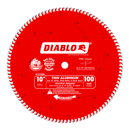 Diablo 10 in. D X 5/8 in. TiCo Hi-Density Carbide Circular Saw Blade 100 teeth 1 pk