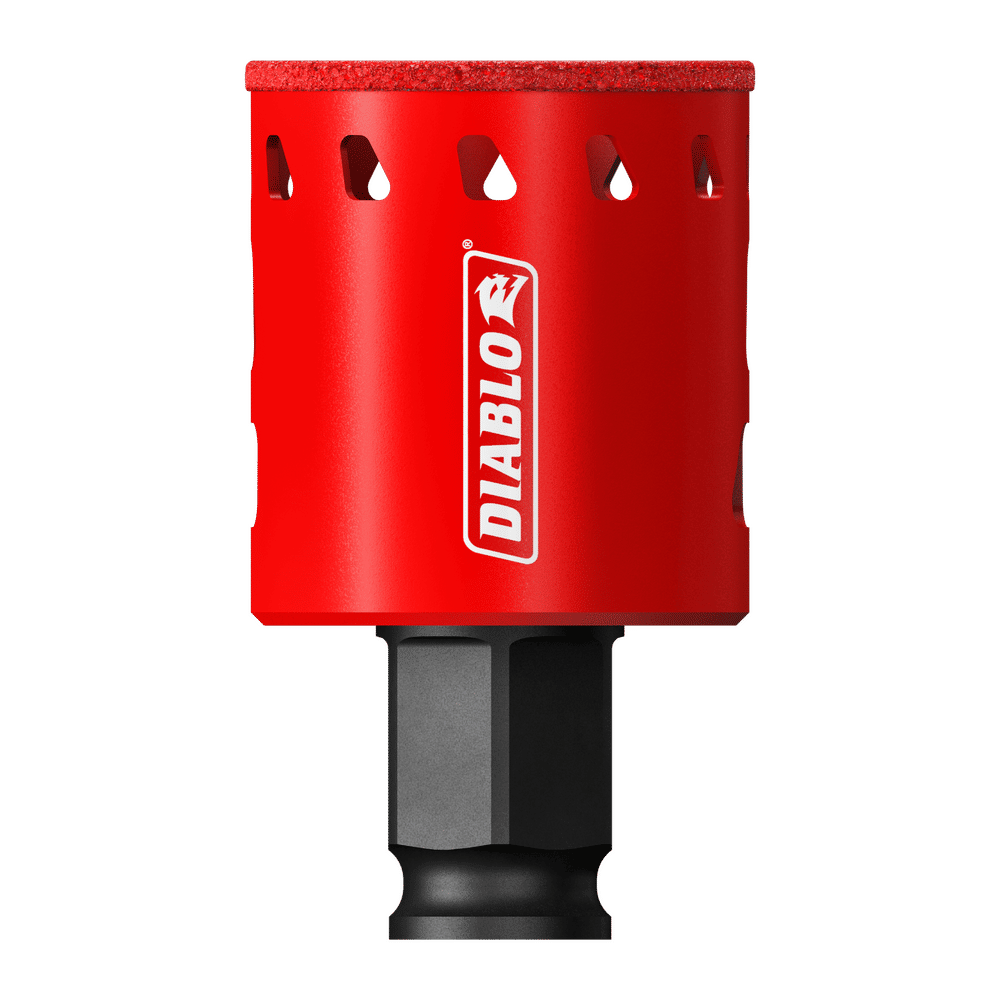 Diablo 1-1/2 in. Diamond Grit 5.52 in. L X 1/4 in. D Hole Saw
