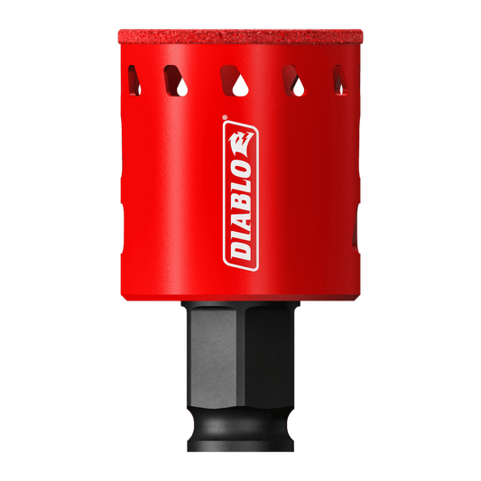 Diablo 1-1/2 in. Diamond Grit 5.52 in. L X 1/4 in. D Hole Saw