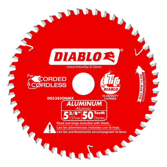 Diablo 5-3/8 in. D X 20 mm TiCo Hi-Density Carbide Circular Saw Blade 50 teeth 1 pk