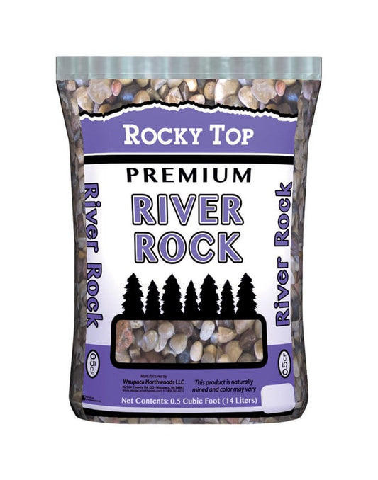 Rocky Top Multicolored River Rock Decorative Stone 0.5 cu ft 45 lb