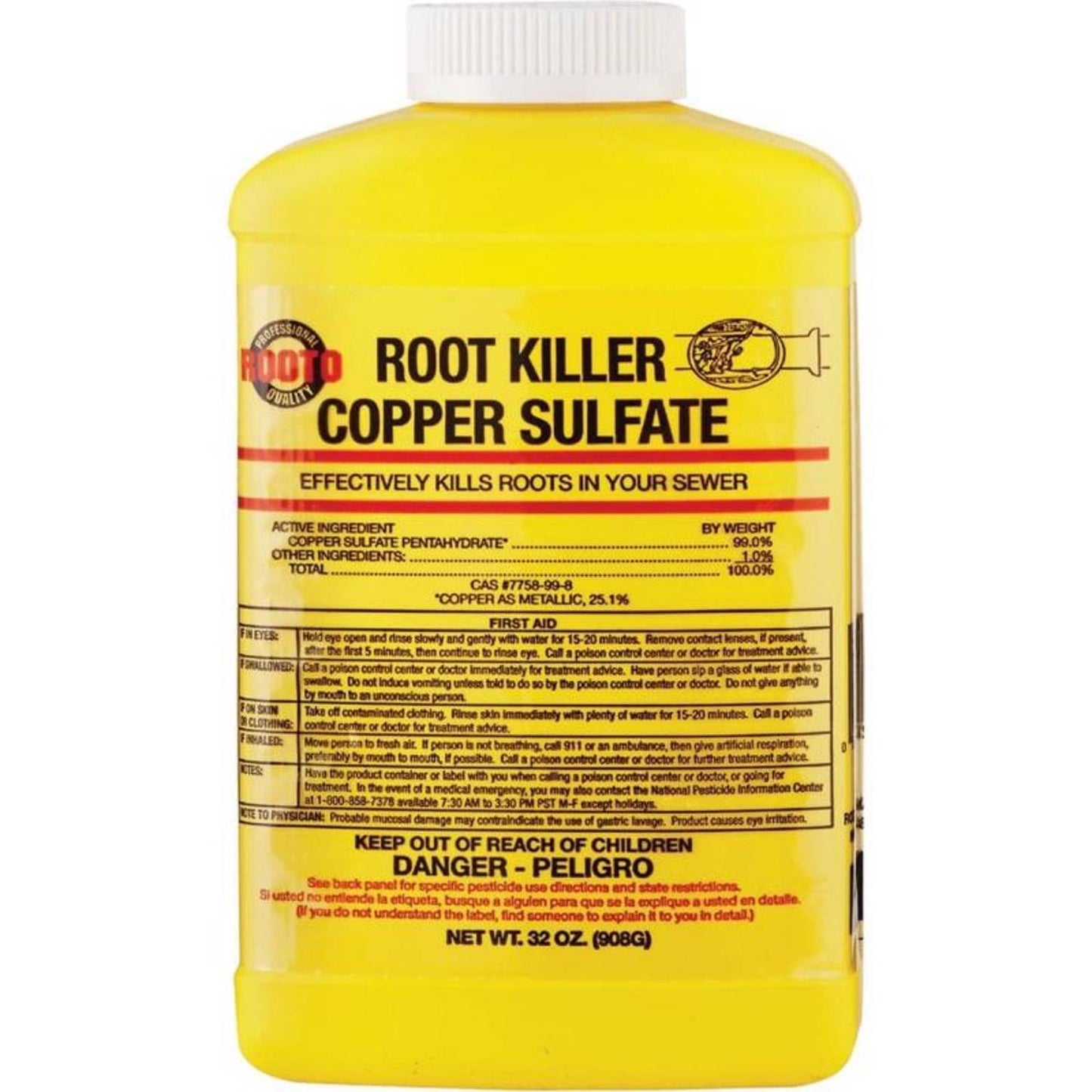Rooto Copper Sulfate Crystals Root Killer 2 lb