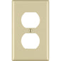 Leviton Ivory 1 gang Thermoset Plastic Duplex Wall Plate 1 pk