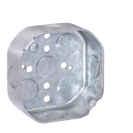 Southwire Old Work 14 cu in Octagon Galvanized Steel Box Mount Silver