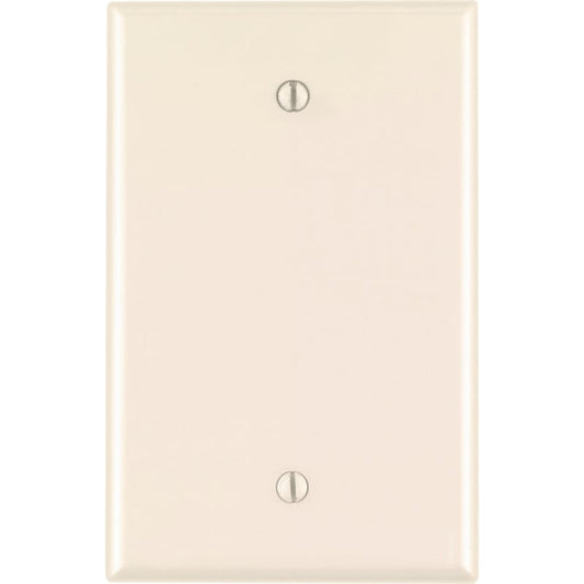 Leviton Almond 1 gang Nylon Blank Wall Plate 1 pk