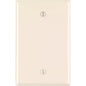 Leviton Almond 1 gang Nylon Blank Wall Plate 1 pk