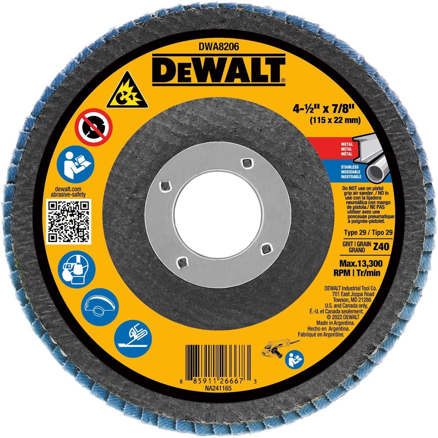 DW FLP DISC 40G 4-1/2"