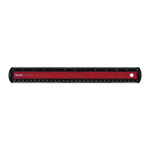Fiskars 12 in. L X 1 in. W Plastic Ruler Metric and SAE