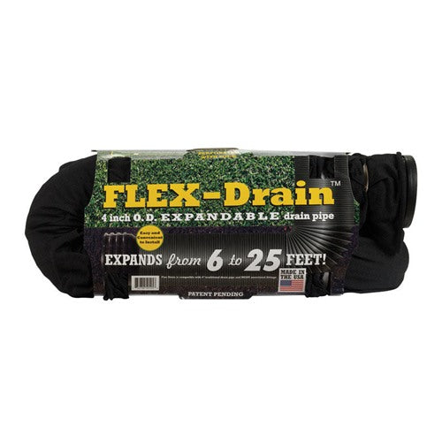 Flex-Drain 4 in. D X 25 ft. L Polypropylene Drain Pipe with Sock