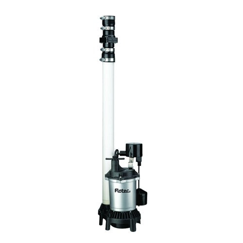 Flotec Easy Sump 1/2 HP 4200 gph Zinc Vertical Float Switch AC Submersible Sump Pump 8 ft