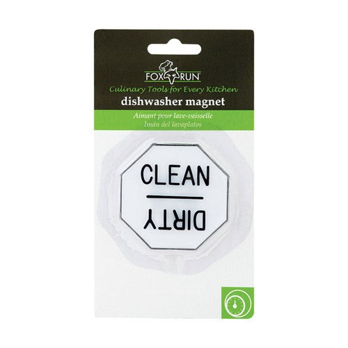Fox Run White/Black Plastic Dishwasher Magnet