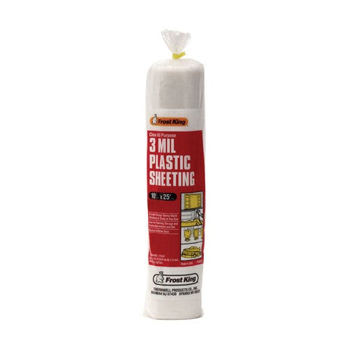 Frost King Plastic Sheeting 3 mil X 10 ft. W X 25 ft. L Plastic Clear