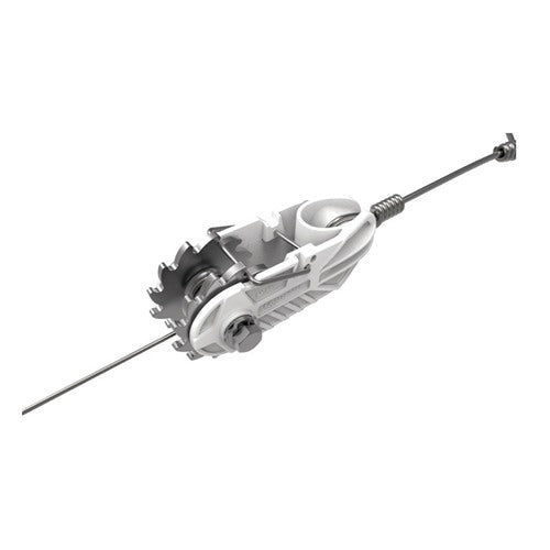 Gallagher Insulated End Strainer With Joint Clamp White