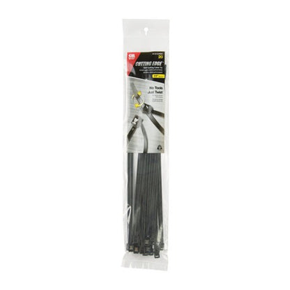 Gardner Bender 11 in. L Black Self-Cutting Cable Tie 20 pk