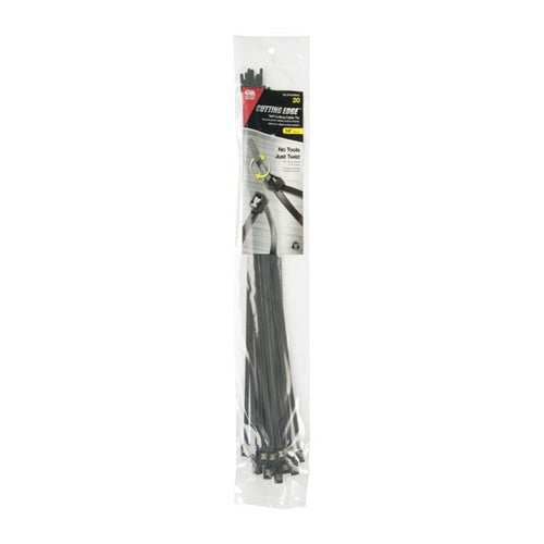 Gardner Bender 14 in. L Black Self-Cutting Cable Tie 20 pk
