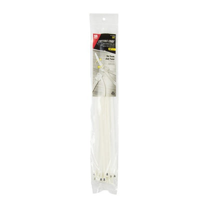 Gardner Bender 14 in. L Clear Self-Cutting Cable Tie 20 pk