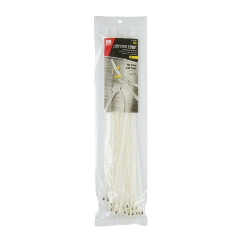 Gardner Bender 14 in. L Clear Self-Cutting Cable Tie 50 pk