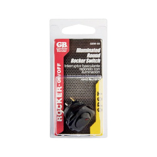 Gardner Bender 16 amps Rocker Switch Black 1 pk