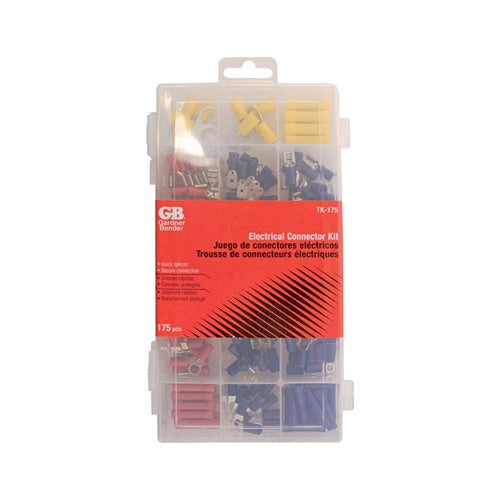 Gardner Bender 22-10 Ga. Insulated Wire Terminal and Connector Kit Multicolored 175 pk